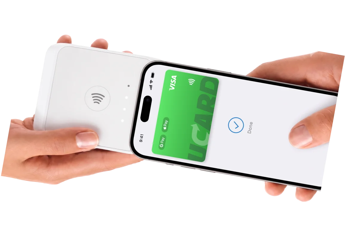 Smartphone with the UCard app